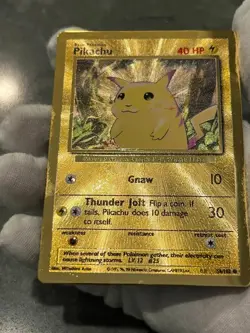 Pokemon TCG Pikachu 058/102 Celebrations Metal Promo Holo LP/MP - Image 4