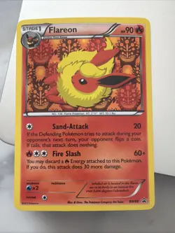 POKEMON TCG FLAREON (PROMO) BW88 BLACK AND WHITE PROMO LP - Image 1