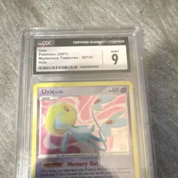 Pokemon Uxie Mysterious Treasures 18/123 Holo CGC 9 2007 Psychic - Image 3