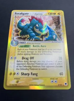 Pokemon TCG Feraligatr EX Dragon Frontiers 2/101 Delta Species Holo Rare 120HP - Image 4