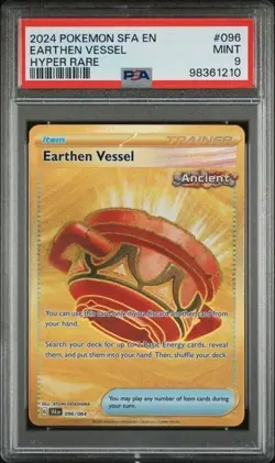 EARTHEN VESSEL PSA 9 • #096 2024 Hyper Rare Pokemon Shrouded Fable TCG MINT 1210 - Image 1