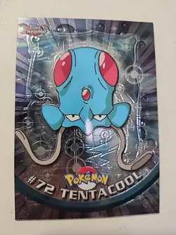 2000 Topps Chrome Pokemon Rare Foil #72 TENTACOOL TV Animation Edition NM-MT - Image 1
