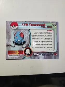 2000 Topps Chrome Pokemon Rare Foil #72 TENTACOOL TV Animation Edition NM-MT - Image 2