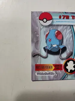 2000 Topps Chrome Pokemon Rare Foil #72 TENTACOOL TV Animation Edition NM-MT - Image 4
