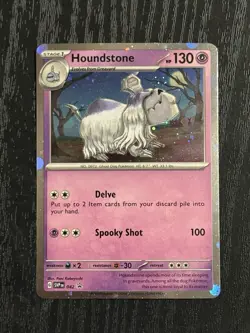 Houndstone SVP042 Cosmos Holo Black Star Promo Pokemon TCG Scarlet & Violet NM - Image 1