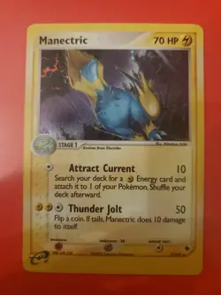 Pokemon TCG: 2003 Manectric 9/109 Ruby and Sapphire Holo Rare LP - Image 1