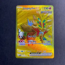 Gouging Fire ex - 214/162 - Gold Secret Hyper Rare Temporal Forces SV5 Pokemon - Image 1
