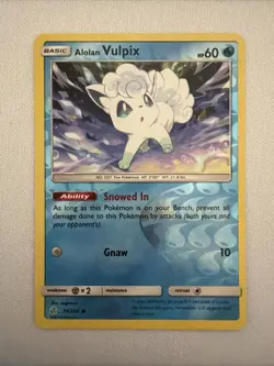 Pokemon TCG Alolan Vulpix Reverse Holo SM Cosmic Eclipse 39/236 - Image 1
