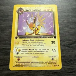 Dark Jolteon 38/82 Team Rocket Regular Heavily Played Damaged Pokemon TCG - Image 1