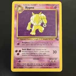 Pokemon TCG Hypno Fossil Non Holo Rare 23/62 Vintage WotC - Image 1