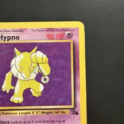 Pokemon TCG Hypno Fossil Non Holo Rare 23/62 Vintage WotC - Image 3