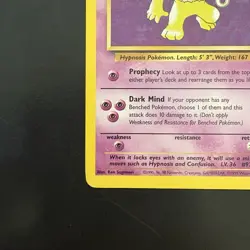 Pokemon TCG Hypno Fossil Non Holo Rare 23/62 Vintage WotC - Image 5