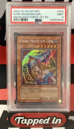 Yu-Gi-Oh! Dark Magician Girl Magician's Force MFC-000 1st Edition PSA 9 Mint - Image 1