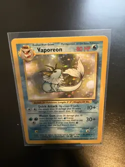 1999 Pokemon Jungle Vaporeon Holo Rare #12/64 WOTC Vintage TCG - Image 2