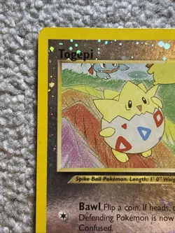 Togepi 4/18 Southern Islands Promo English Pokemon Card Reverse Holo 2001 - Image 4