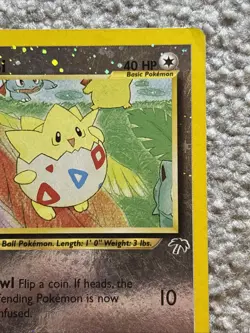 Togepi 4/18 Southern Islands Promo English Pokemon Card Reverse Holo 2001 - Image 5