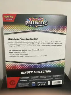 Pokemon TCG Scarlet & Violet Prismatic Evolutions Binder Collection - Sealed - Image 2