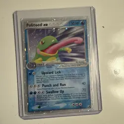 Pokemon Politoed EX 107/115 Unseen Forces Holo Card English Ultra Rare(Ungraded) - Image 1