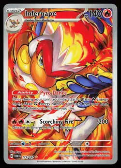Infernape 173/167 Holo Illustration Rare Twilight Masquerade Pokemon Card - Image 1