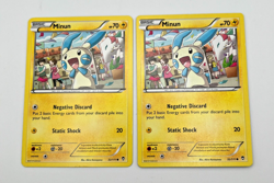 Minun 32/111 2x x2 Pokemon Card XY Furious Fists 2014 - Image 1
