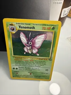 Pokemon TCG Venomoth Holo Rare Card 13/64 Jungle Base Set - Image 1