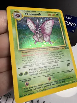 Pokemon TCG Venomoth Holo Rare Card 13/64 Jungle Base Set - Image 2
