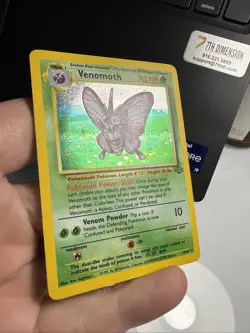 Pokemon TCG Venomoth Holo Rare Card 13/64 Jungle Base Set - Image 5
