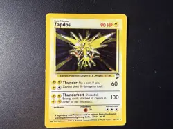 Pokemon TCG Zapdos Base Set 2 Holo Unlimited Rare Card 20/130 MP - Image 1