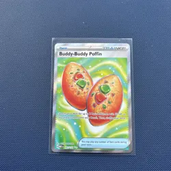 Pokemon TCG Card Buddy-Buddy Poffin 167/132 Me01: Mega Evolution Full Art - NM - Image 1