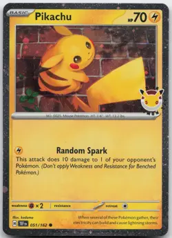 Pikachu (Pokemon Day 2026) Common Miscellaneous Cards & Products 051/162 NM - Image 1