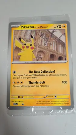 Pokemon TCG: Pikachu At The Museum Promo Card X1 - Image 1