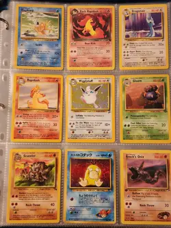 Pokemon Collection Binder Vintage Lot of Cards Holo Rares WoTC 1st Edition Etc - Image 1