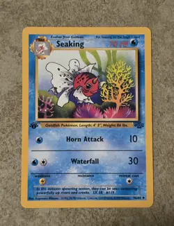 [ NM ] Seaking Jungle 46/64 1st Edition Pokemon Card - Image 1