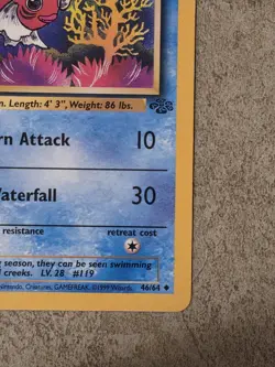 [ NM ] Seaking Jungle 46/64 1st Edition Pokemon Card - Image 5