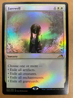 MTG 1x FOIL Farewell # 13 Kamigawa: Neon Dynasty Magic the Gathering Card x1 NM - Image 1