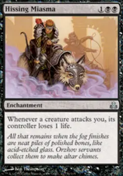 MTG magic cards 1x Hissing Miasma Guildpact Light Play, English - Image 1