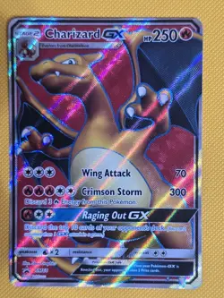 Pokemon Card Charizard GX SM60 Ultra Rare Full Art STANDARD SIZE NM - Image 1