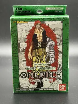 One Piece Pre Release Deck Worst Generation 1St Edition 2022 English sealed - Image 1