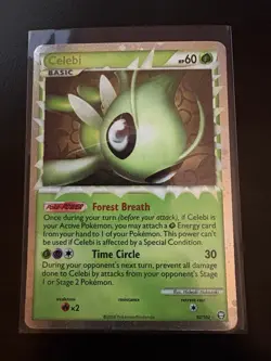 Pokemon TCG Celebi Holo Ultra Rare Card 92/102 Prime Triumphant - Image 1