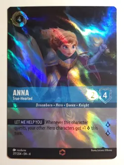 Disney Lorcana ✨Anna - True-Hearted (Enchanted) 217/204 Ursula's Return - Image 1