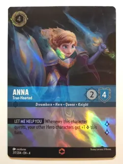 Disney Lorcana ✨Anna - True-Hearted (Enchanted) 217/204 Ursula's Return - Image 3