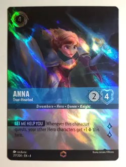 Disney Lorcana ✨Anna - True-Hearted (Enchanted) 217/204 Ursula's Return - Image 4