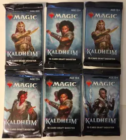 MTG Kaldheim Draft Booster Packs (set of 6) 630509971138 - Image 1