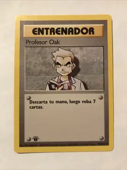 Pokemon TCG- Professor Oak 88/102 Base Set - 1st Edition Spanish Trainer Card - Image 1