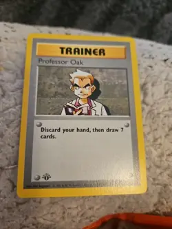 Pokemon Card - Professor Oak - Shadowless - 1st Edition - Base Set 88/102 Wotc - Image 1