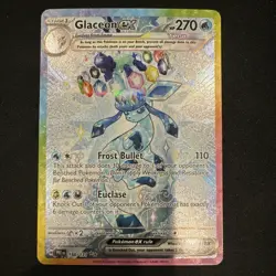 Pokemon Glaceon ex 150/131 Sv: Prismatic Evolutions Full Art Holo EX SIR - Image 1