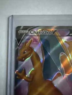 Pokemon Charizard v Sword & Shield Black Star Promo SWSH050 Full Art Holo Card - Image 3