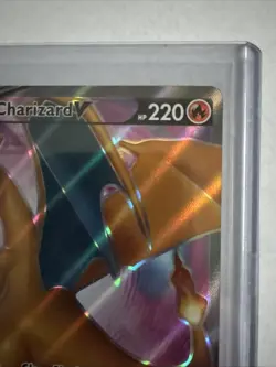 Pokemon Charizard v Sword & Shield Black Star Promo SWSH050 Full Art Holo Card - Image 4