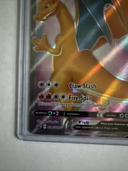 Pokemon Charizard v Sword & Shield Black Star Promo SWSH050 Full Art Holo Card - Image 5
