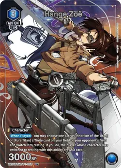 Hange Zoe (003) (U*) - UE10BT: Attack on Titan (UE10BT) - Union Arena - Image 1